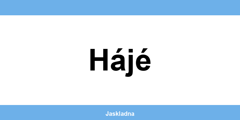 Kontakt ČSOB bankomat a pokladna v Hájé