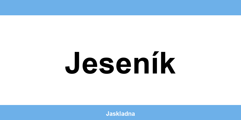 Kontakt ČSOB bankomat a pokladna v Jeseník