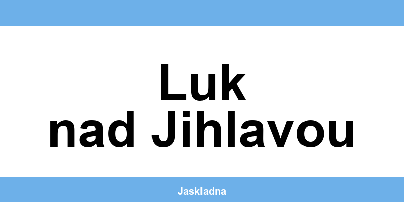 Kontakt ČSOB bankomat a pokladna v Luk nad Jihlavou