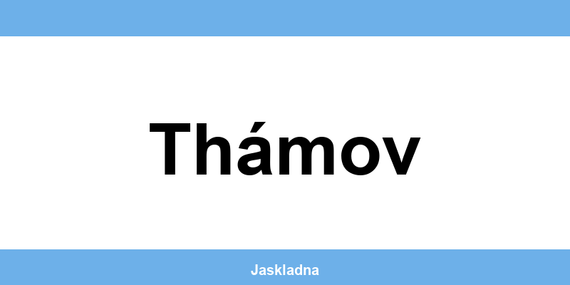 Kontakt ČSOB bankomat a pokladna v Thámov